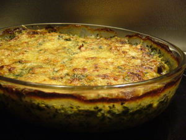 IDEE DU SOIR : GRATIN CHOU FLEUR, EPINARD ET JAMBON