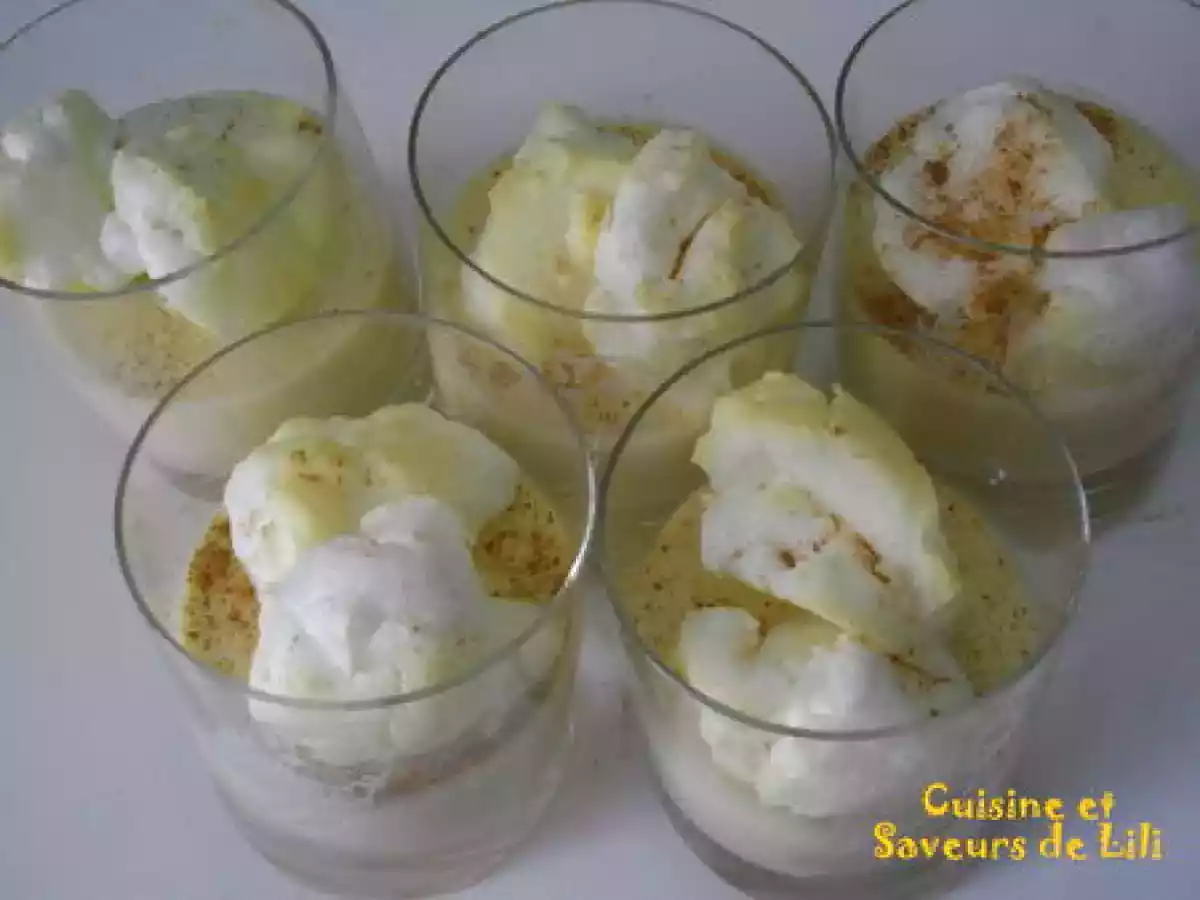 Ile flottante salée, crème d'artichaut