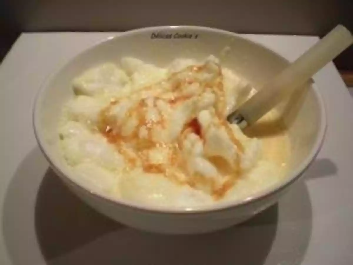 Iles flottantes et sa crème anglaise light et rapide