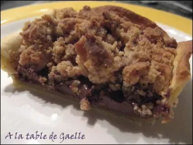 Impro autour d'un reste de pâte : tartelette crumble praliné - nutella