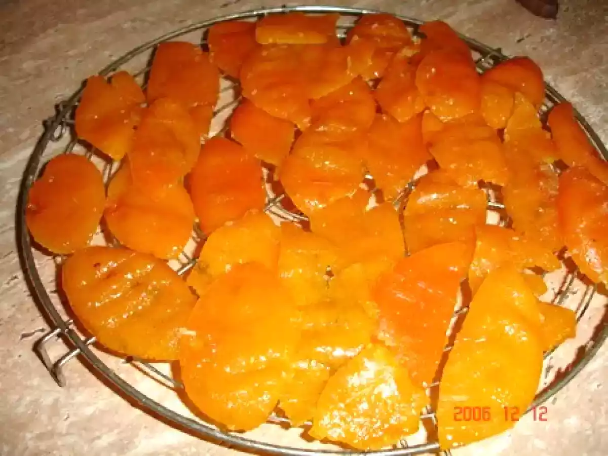 J'ai refais des pelures de mandarines confites