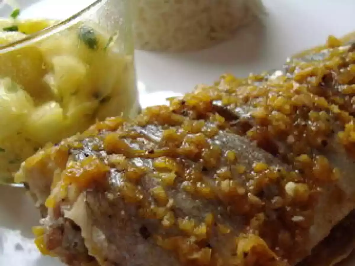 JAMAICAN FISH & PINEAPPLE SALSA - POISSON JAMAICAIN & SALSA D'ANANAS