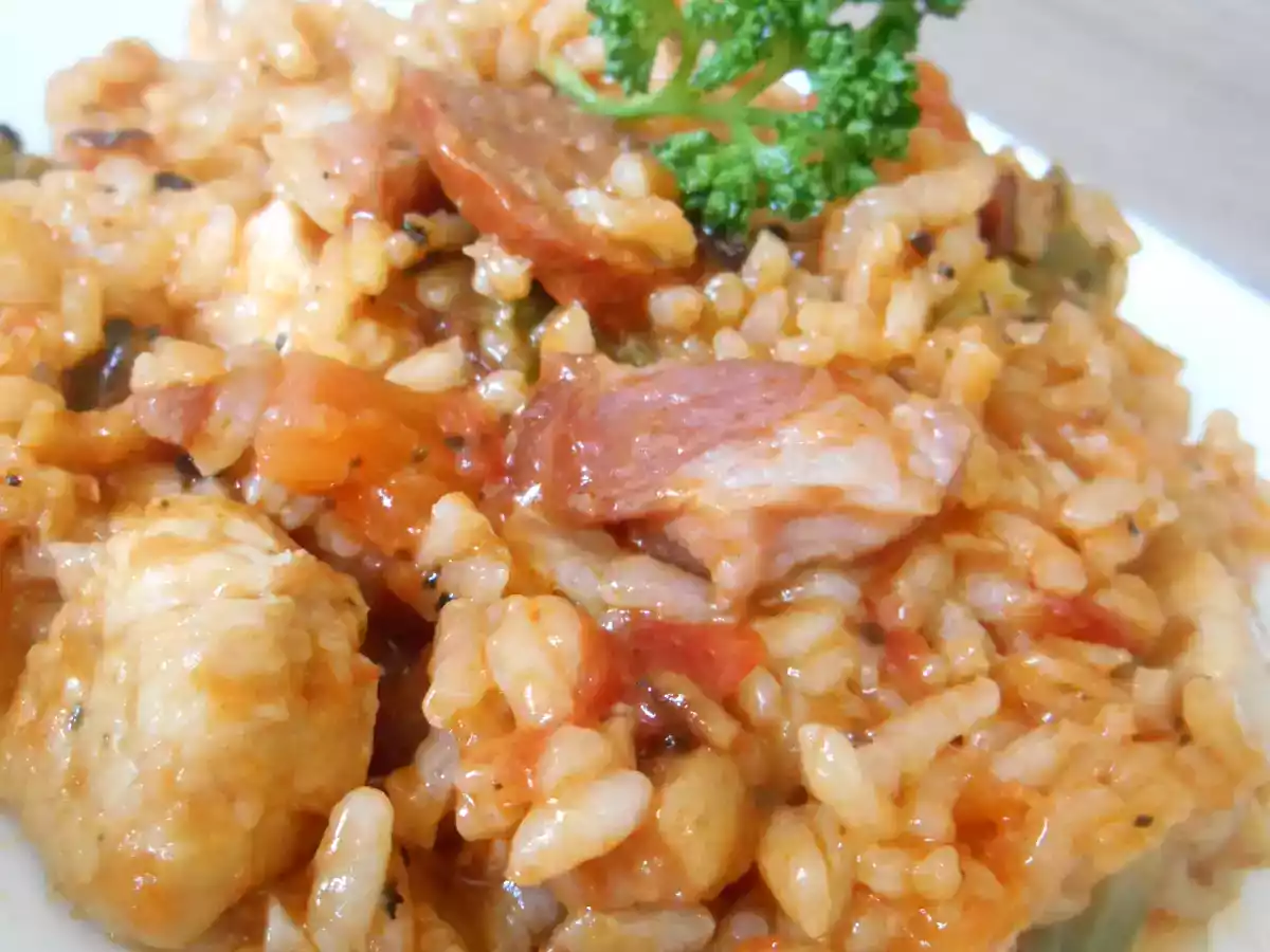 JAMBALAYA AU POULET & CHORIZO