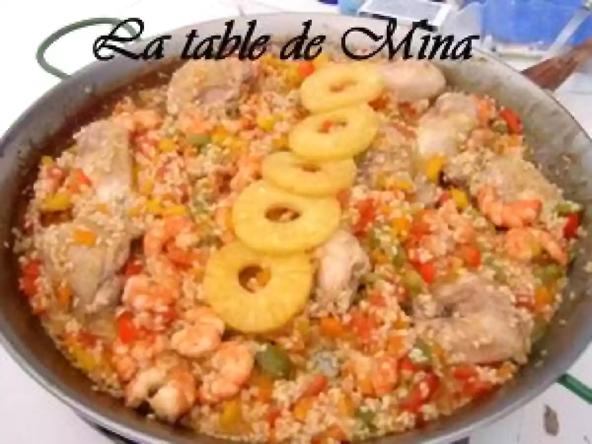 Jambalaya au poulet et gambas