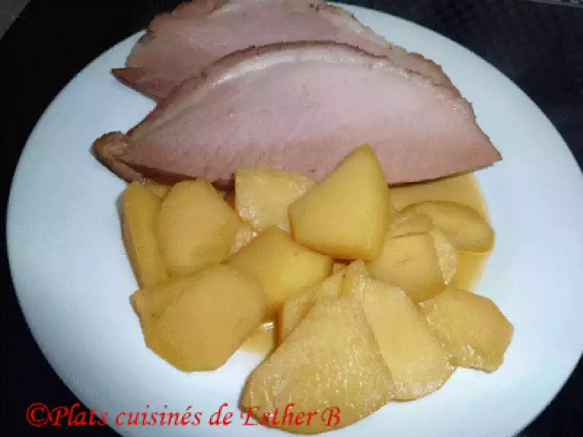 Jambon à l?érable et au jus de pomme