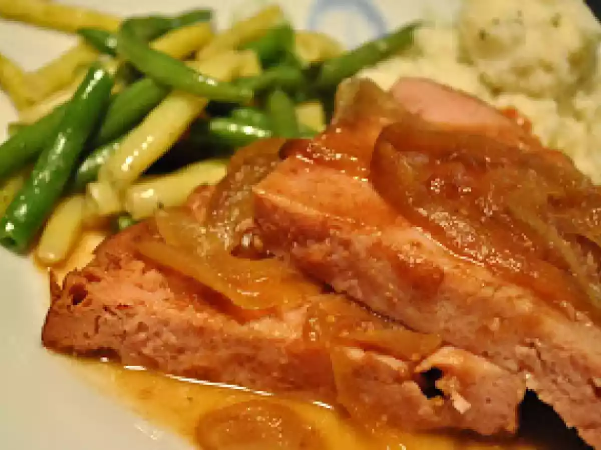 Jambon aux canneberges et aux pommes (mijoteuse)