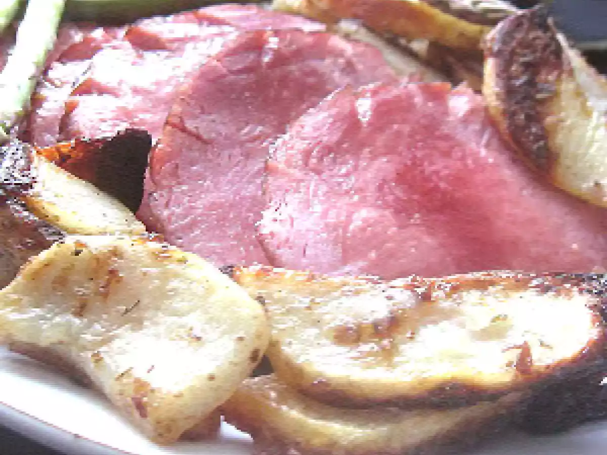 Jambon glacé à la gelée de pommes