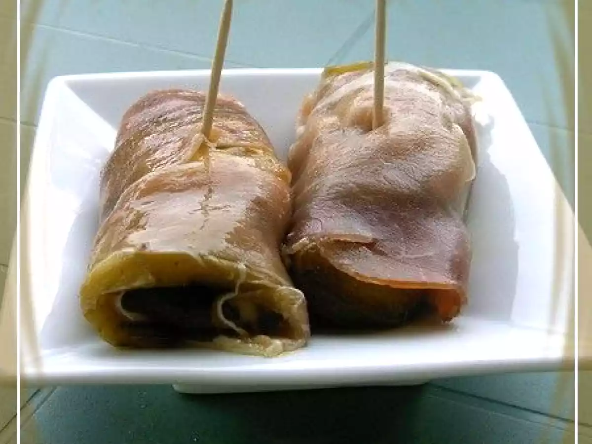 Jambon roulé à l'escabèche d'aubergine