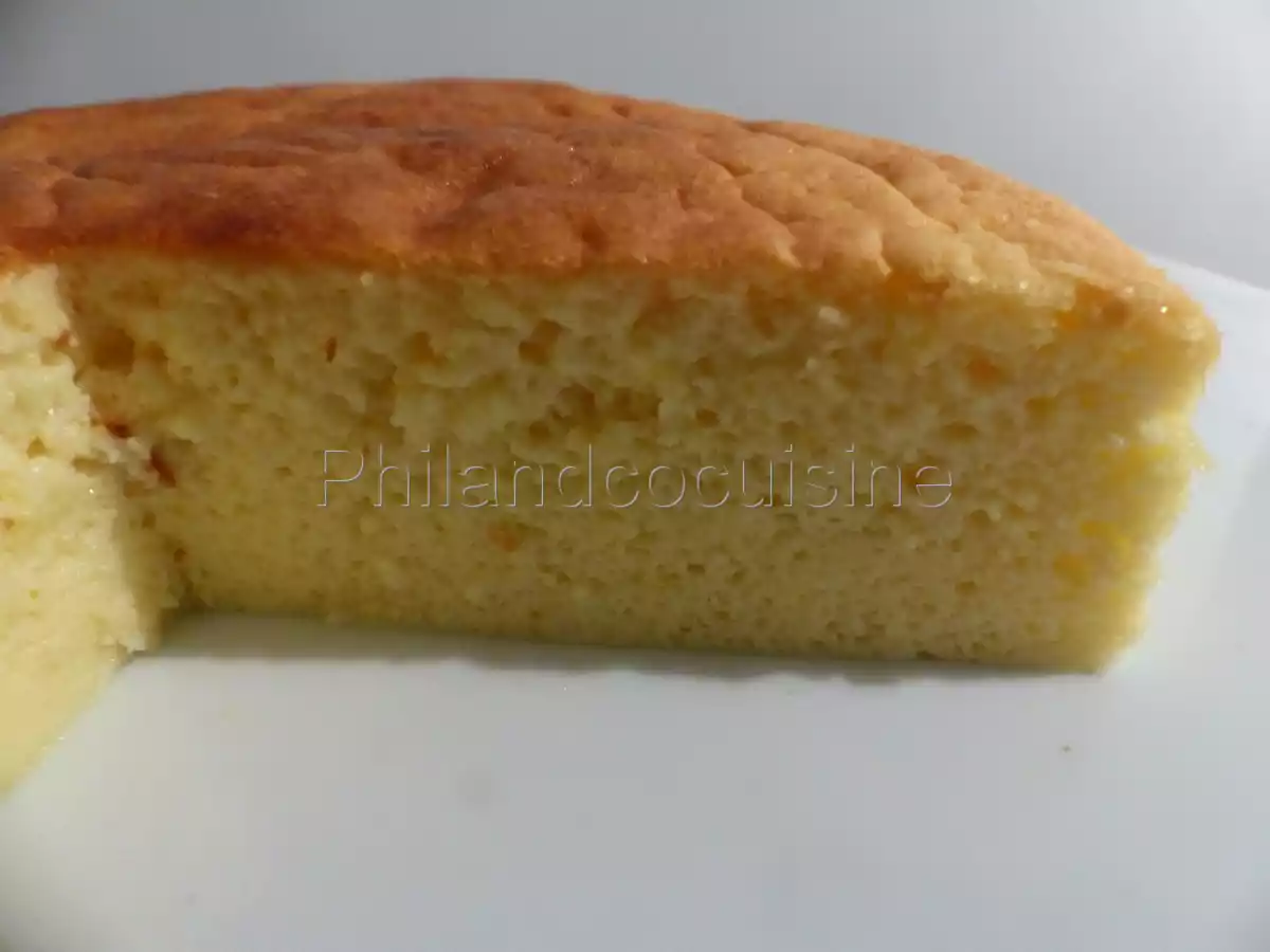 Japanese Cotton Cheesecake au chocolat blanc ou gâteau aux 3 ingrédients et sans gluten - photo 2