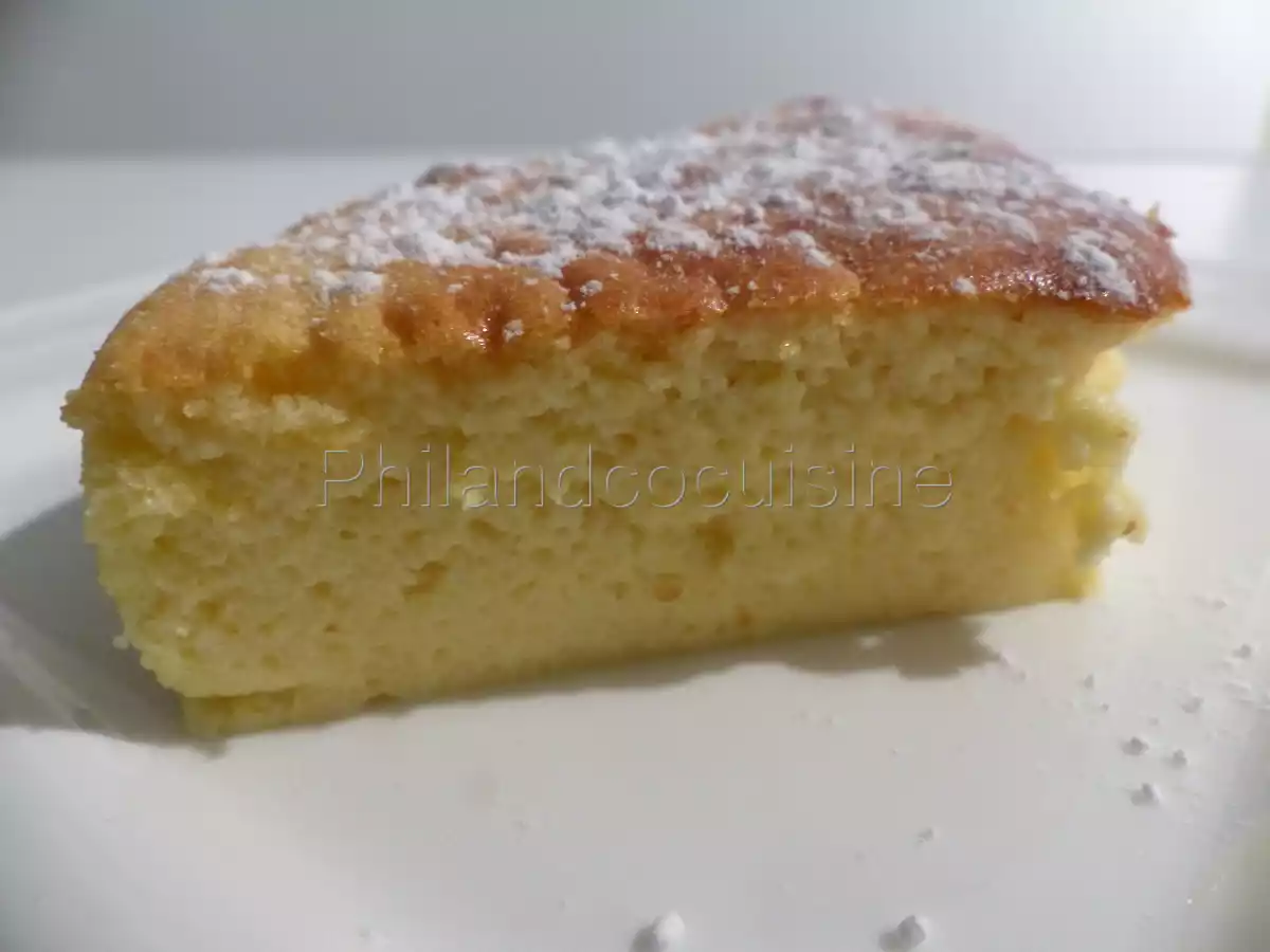 Japanese Cotton Cheesecake au chocolat blanc ou gâteau aux 3 ingrédients et sans gluten - photo 3