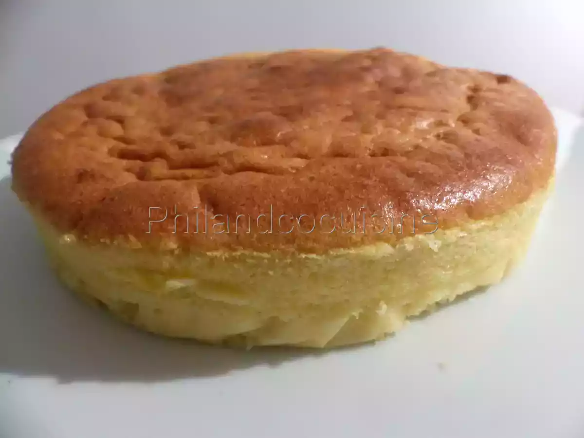 Japanese Cotton Cheesecake au chocolat blanc ou gâteau aux 3 ingrédients et sans gluten - photo 4