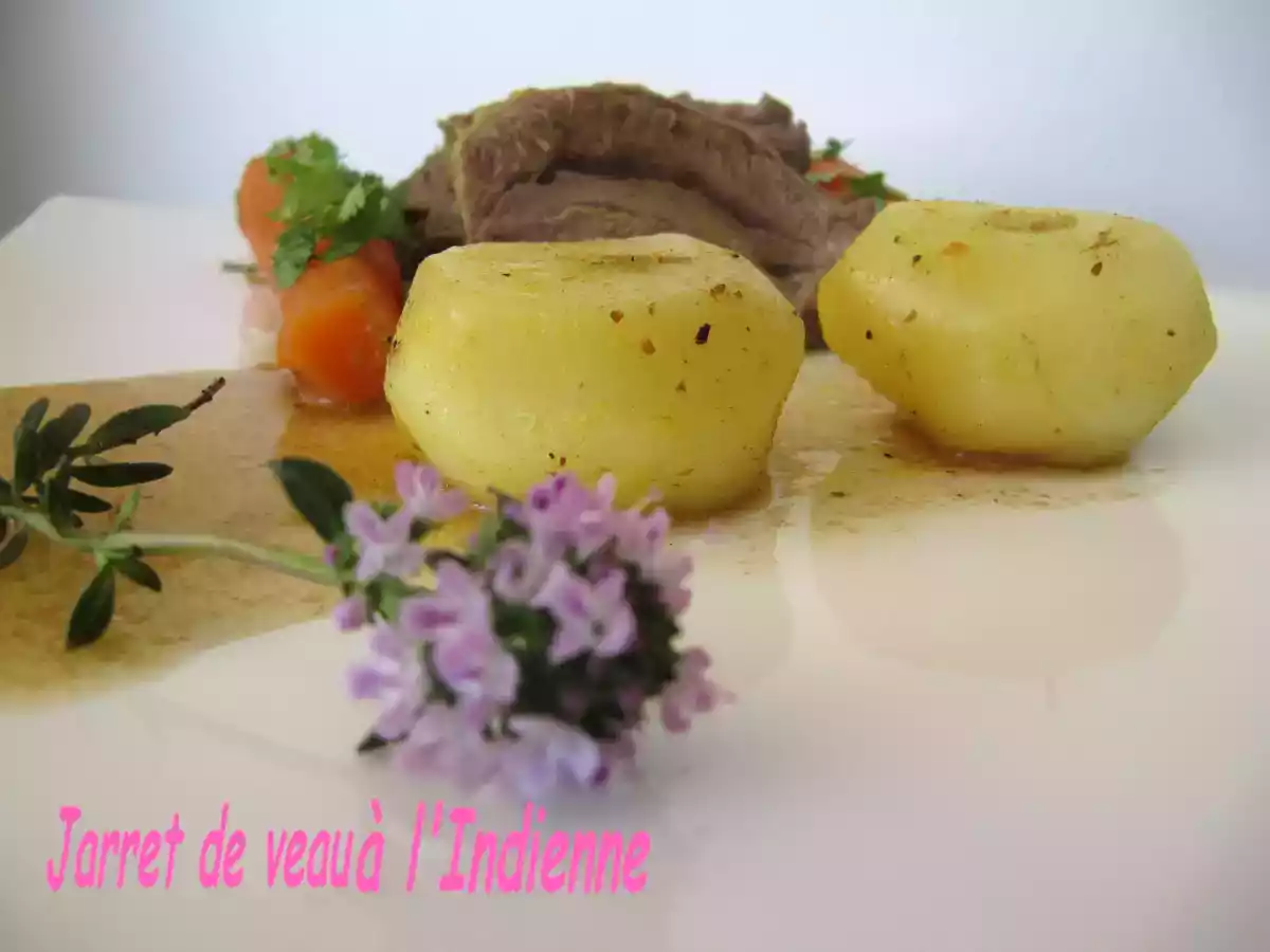 JARRET DE VEAU A L'INDIENNE