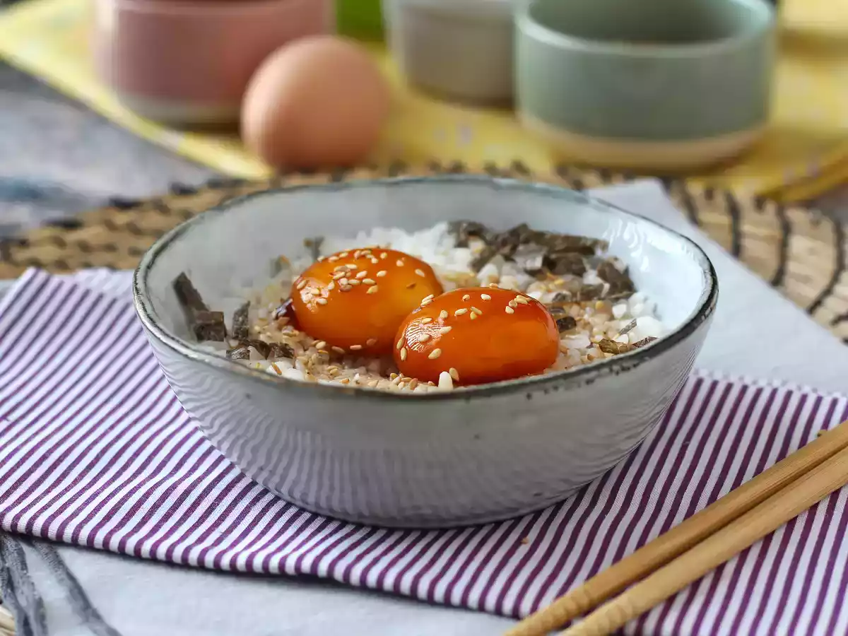 Jaunes d'œuf confits dans la sauce soja - photo 4
