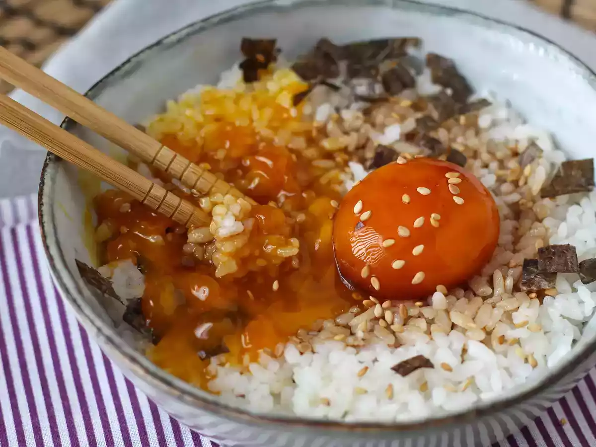 Jaunes d'œuf confits dans la sauce soja - photo 7