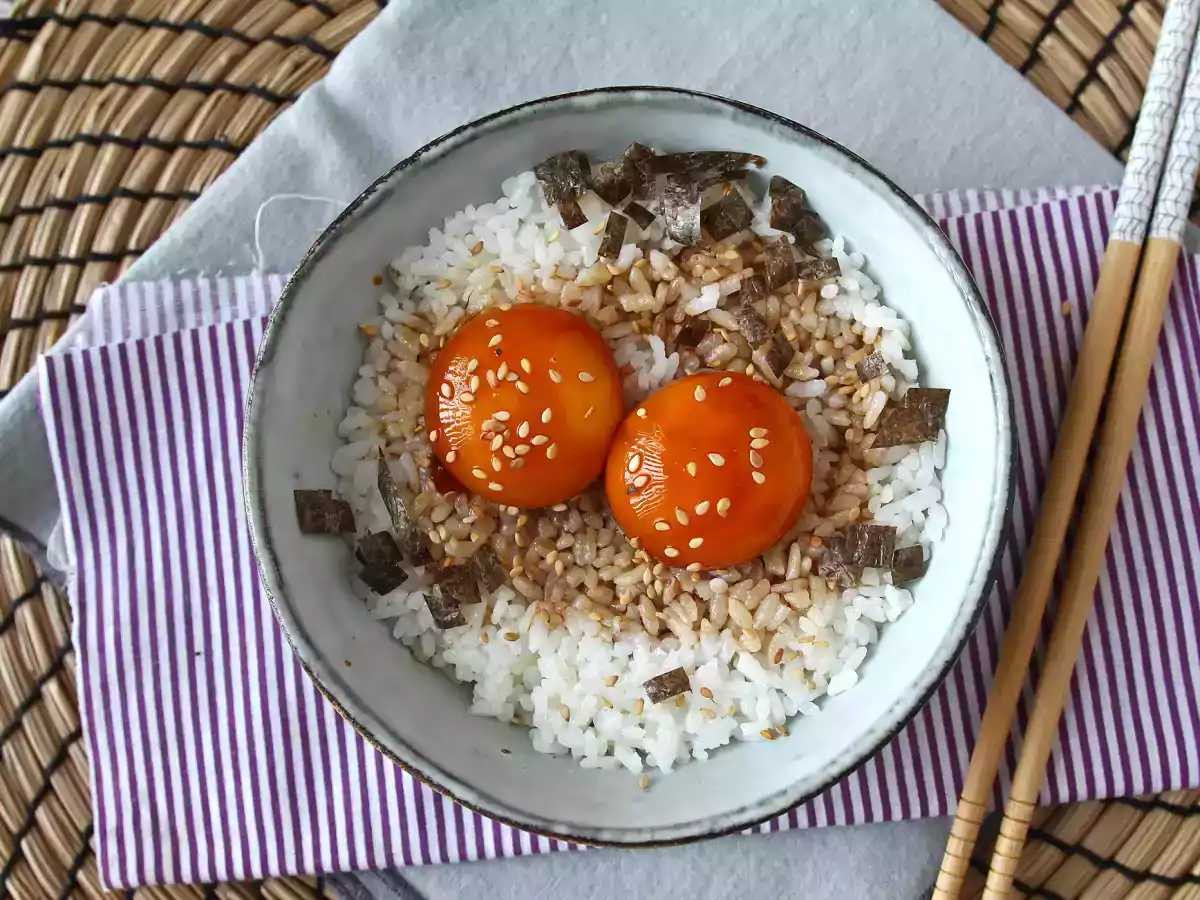 Jaunes d'œuf confits dans la sauce soja - photo 6