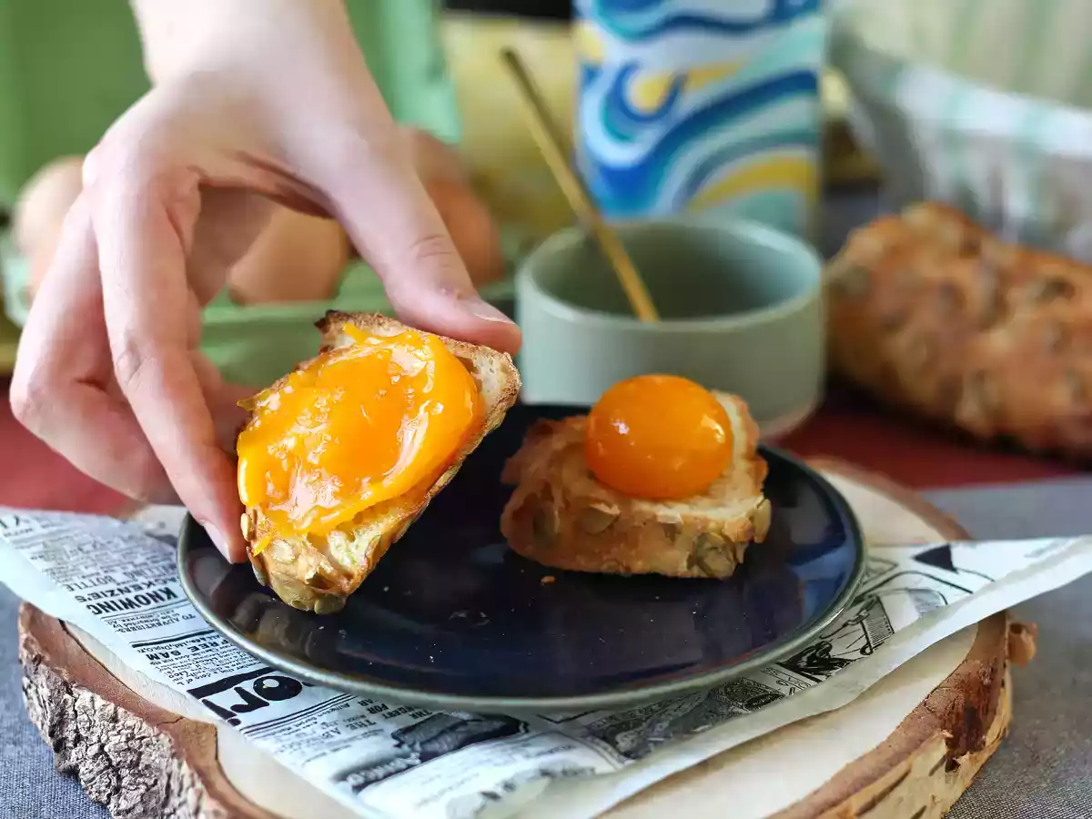 Jaunes d'œufs confits au Air Fryer à tartiner - photo 3