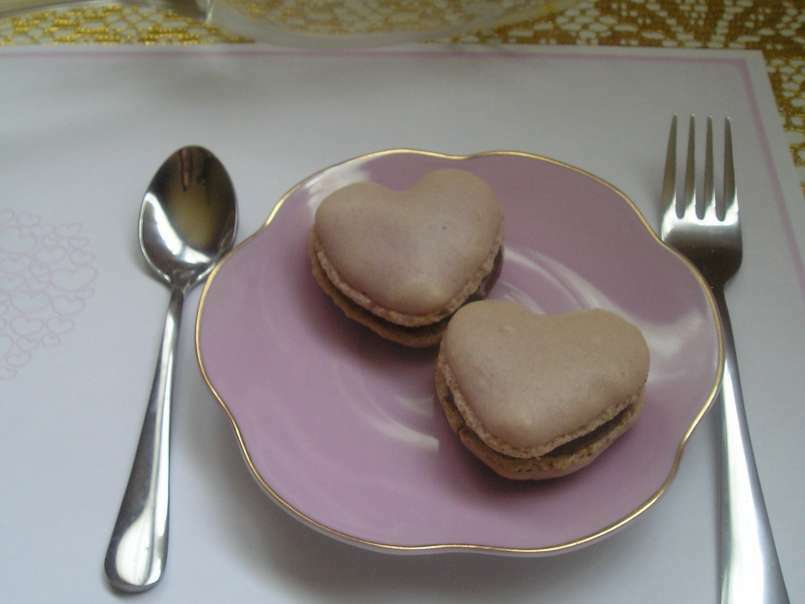 Jolies petits macarons en coeur pour les z'amoureux (Saint Valentin) - photo 3