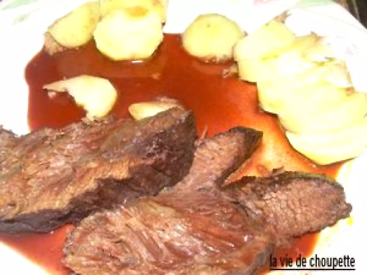 JOUE DE BOEUF BRAISEE AU VIN ROUGE