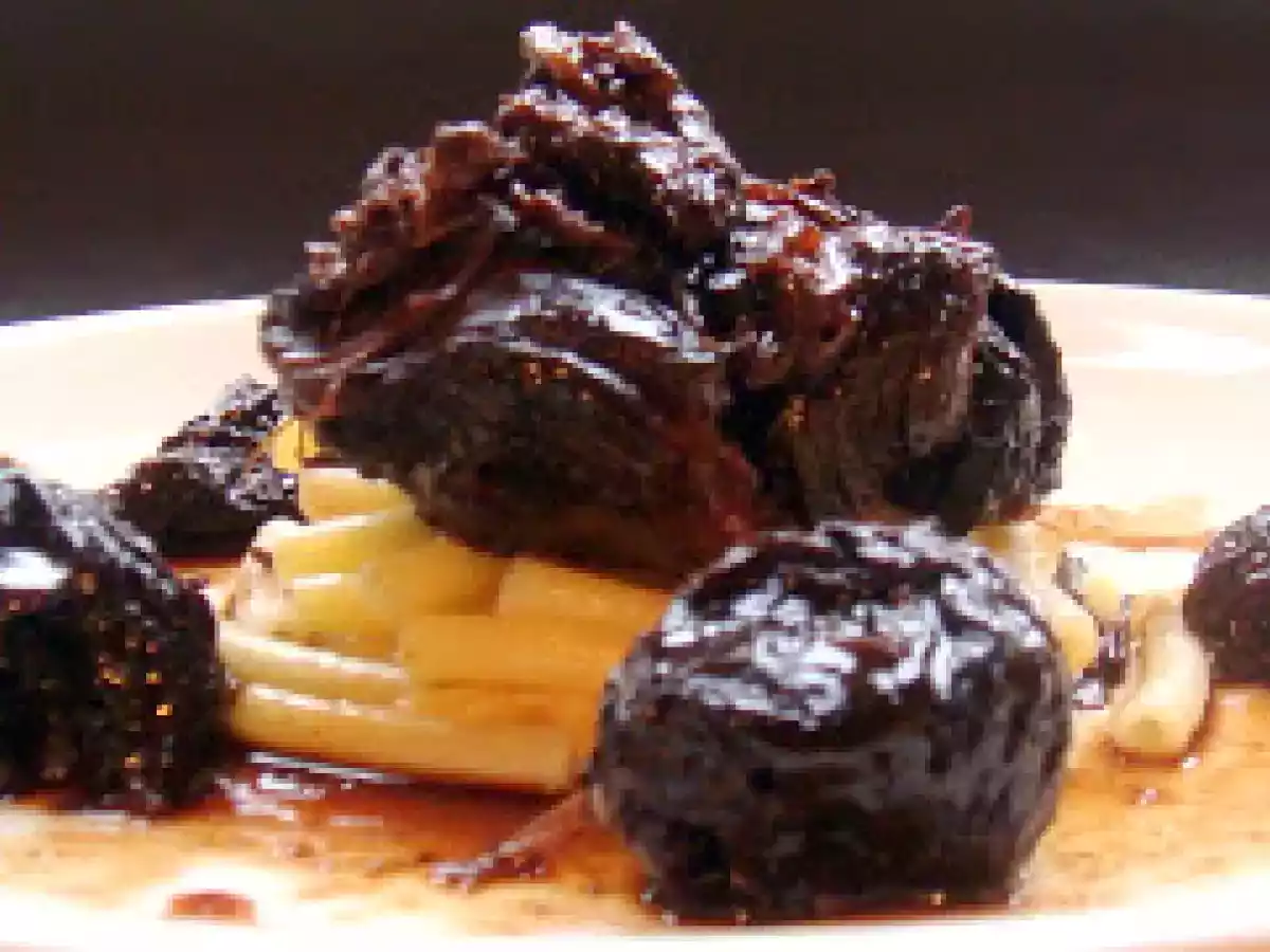 Joue de boeuf confite aux pruneaux - photo 3