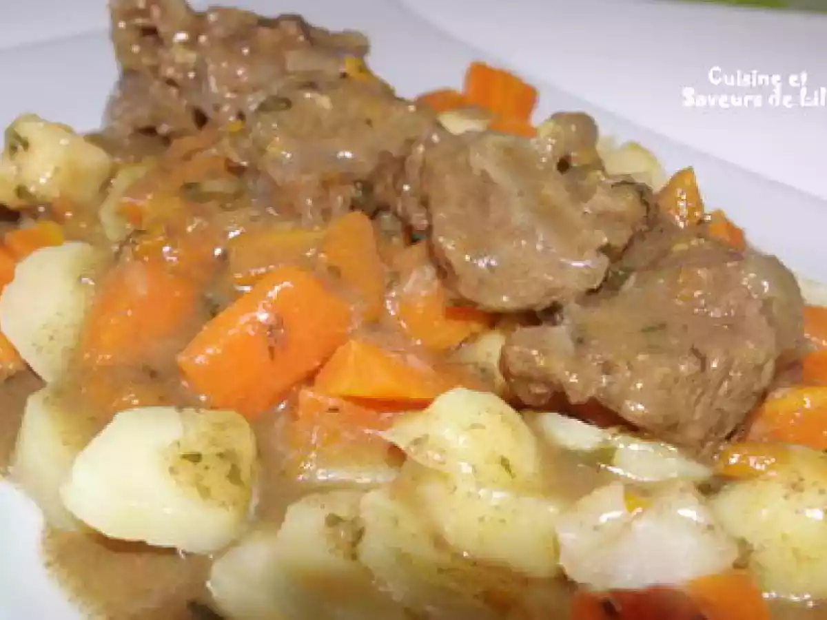 Joue de Boeuf façon pot-au-feu