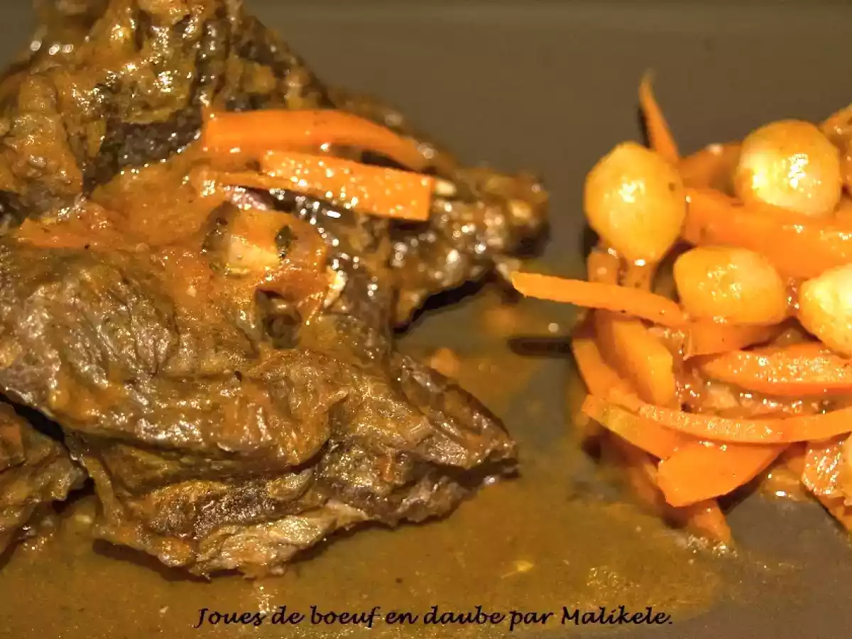Joues de boeuf en daube.