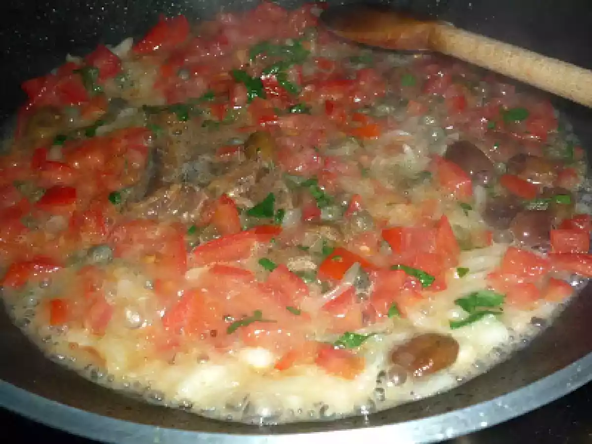 Joues de la lotte à la provençale - Provenzalische Seeteufelbäckchen