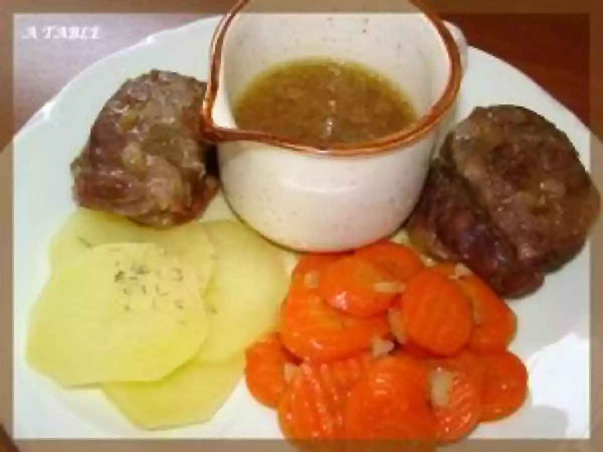 JOUES DE PORC A LA BIERE ET CAROTTES AU MIEL - photo 3