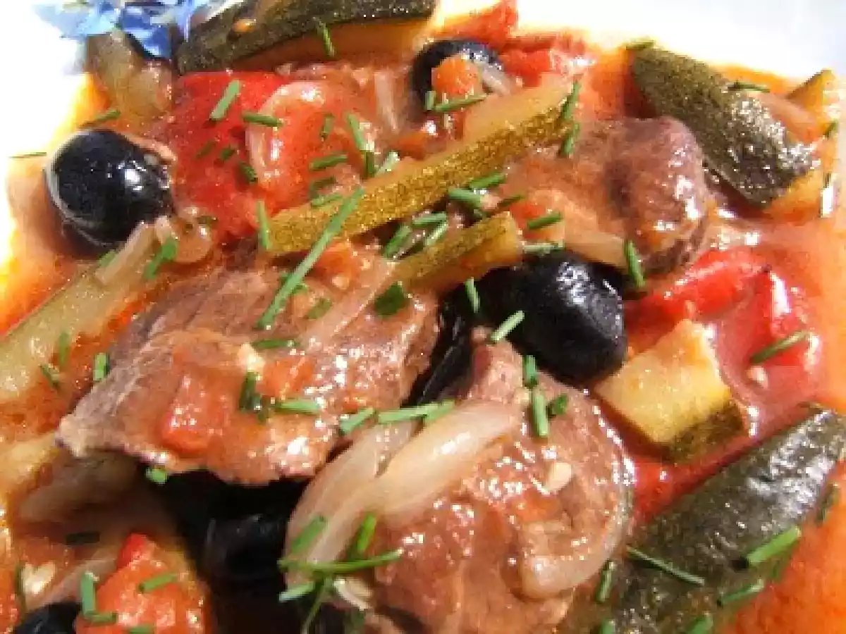 Joues de porc aux péquillos mijotées au Madiran