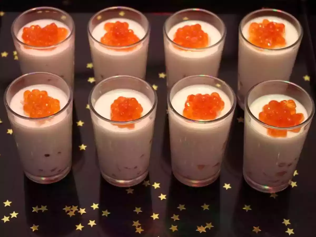 Joyeux Noël - Panna cotta aux oeufs de saumon