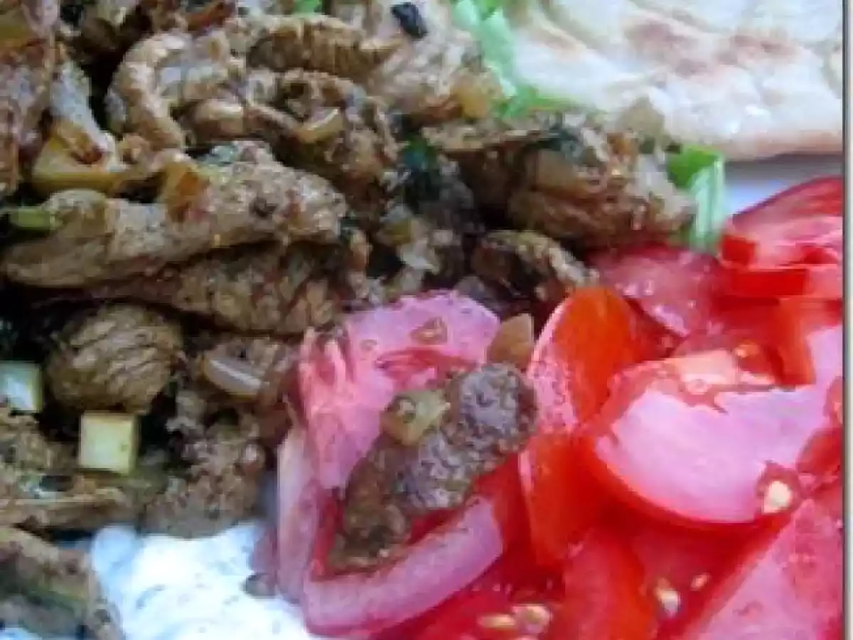 Kebab d' agneau à la plancha, finalement le bonheur