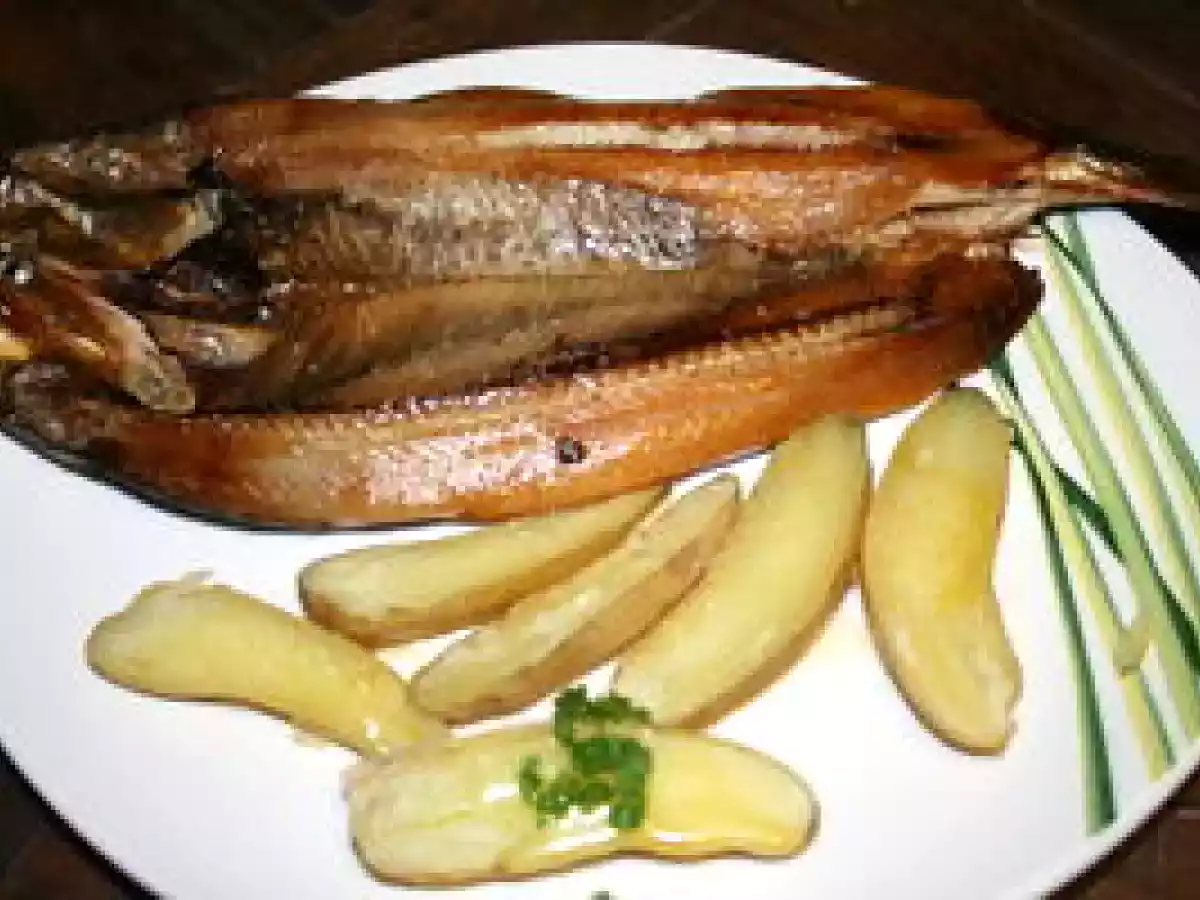 Kippers à la plancha et rattes à la peau beurre salée