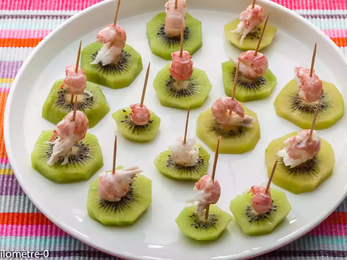 Kiwis aux langoustines