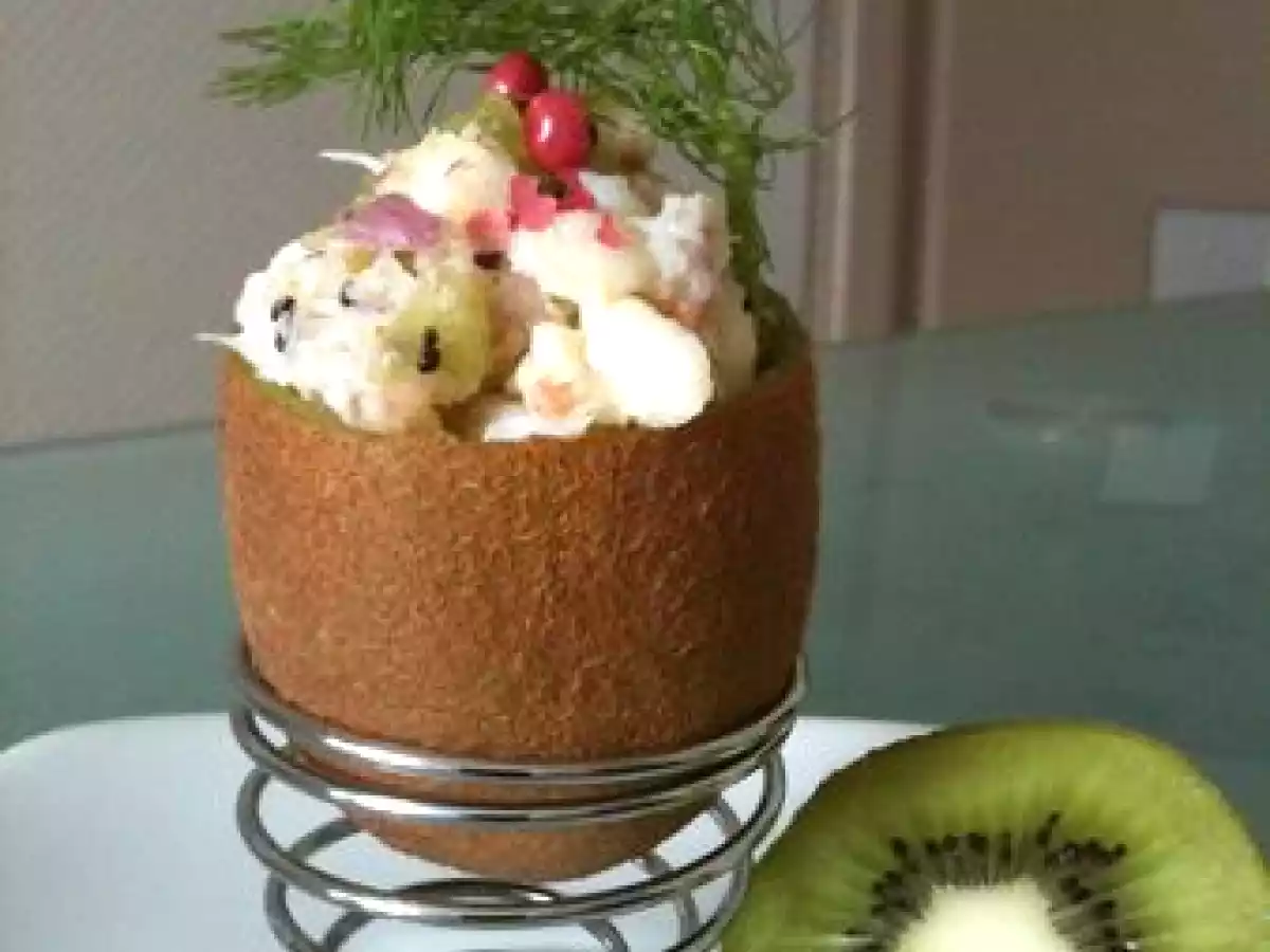 Kiwis farcis au crabe