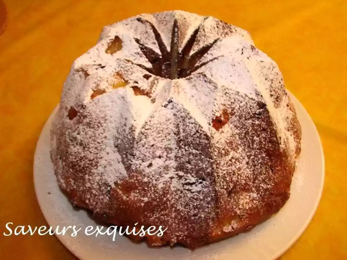 kouglof aux pommes et canneberges