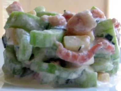 Krabben-Gurkensalat - Salade de concombre et crevettes grises - photo 2