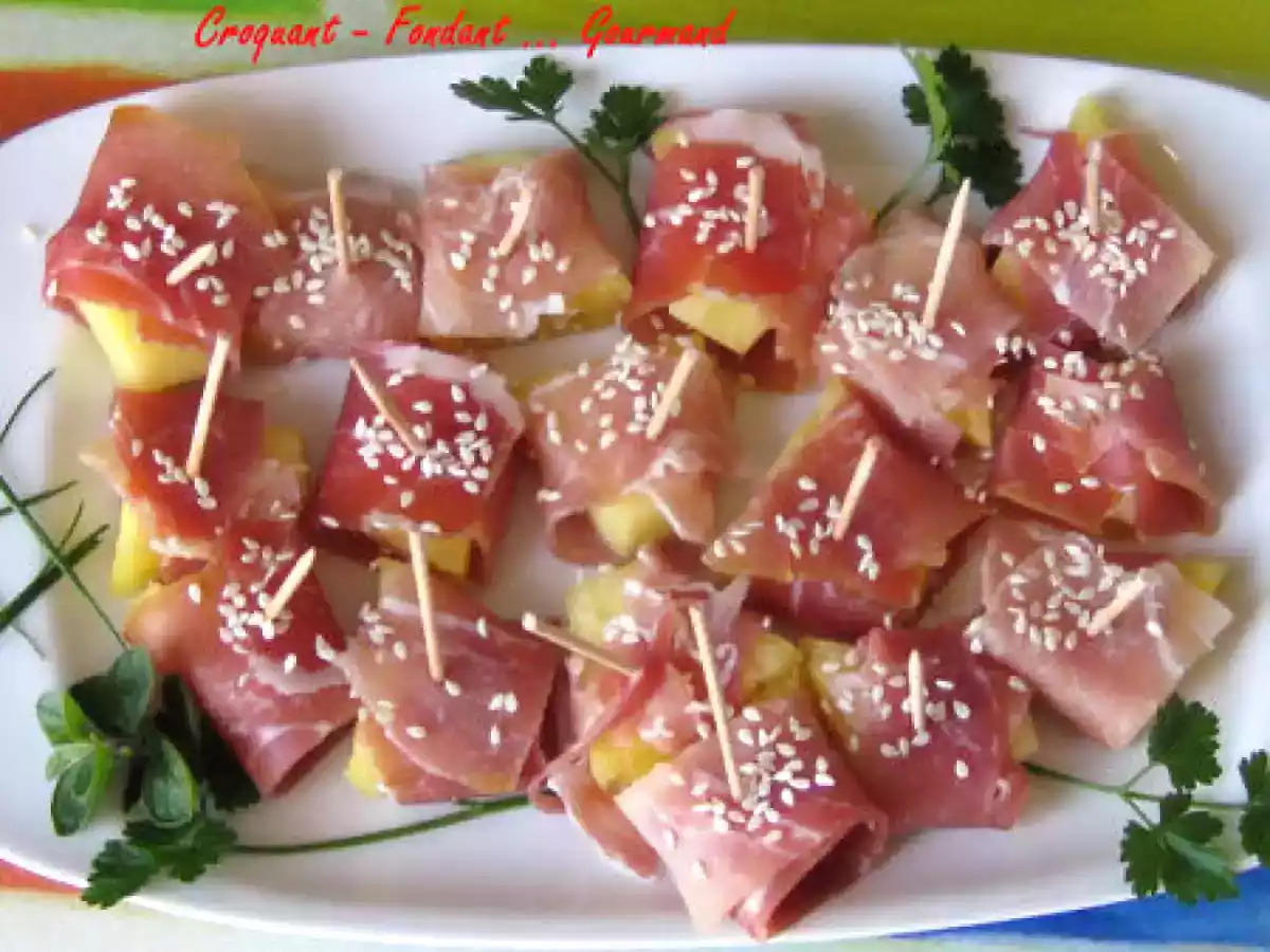 L'APÉRITIF : Éventails d'ananas au Jambon Cru - photo 2