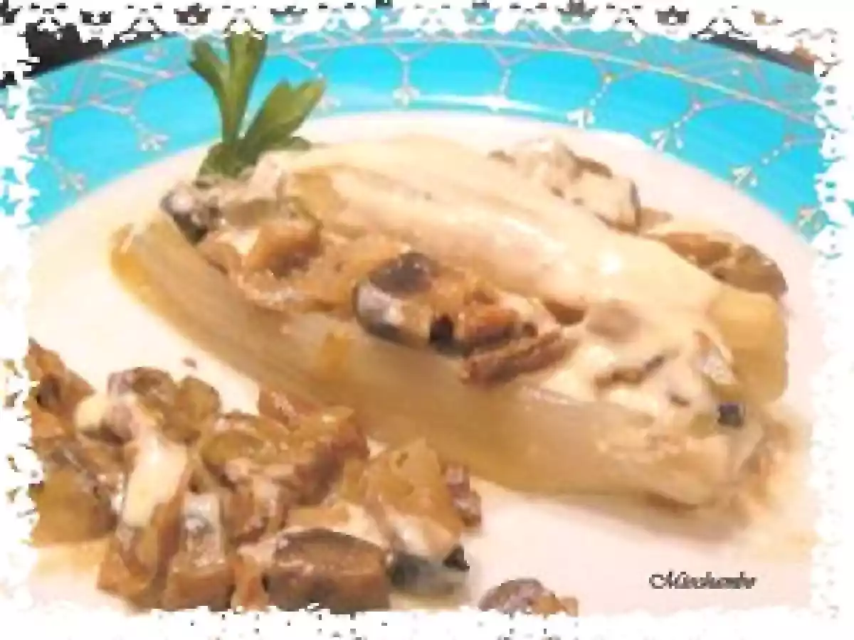 L?ENDIVE FONDANTE AUX CHAMPIGNONS de Michel Guérard - photo 2