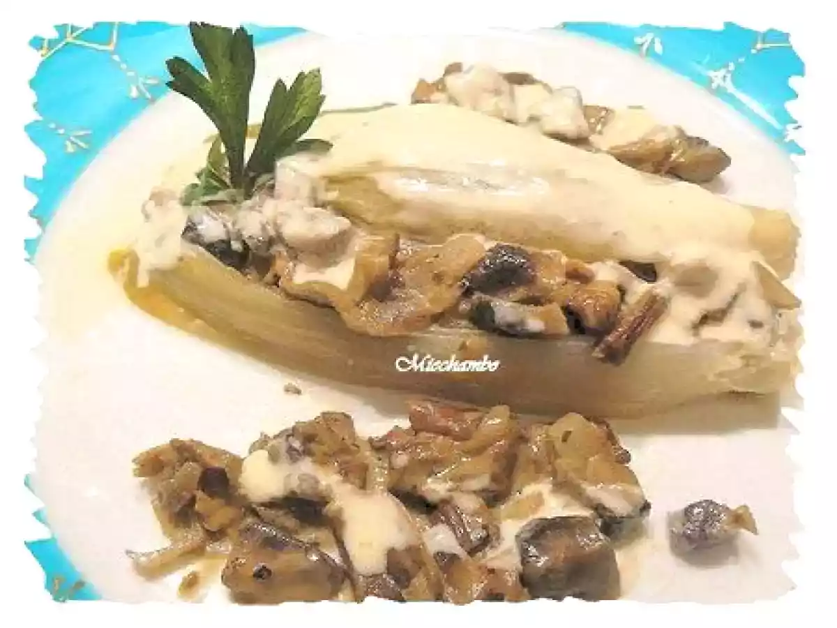 L?ENDIVE FONDANTE AUX CHAMPIGNONS de Michel Guérard - photo 3