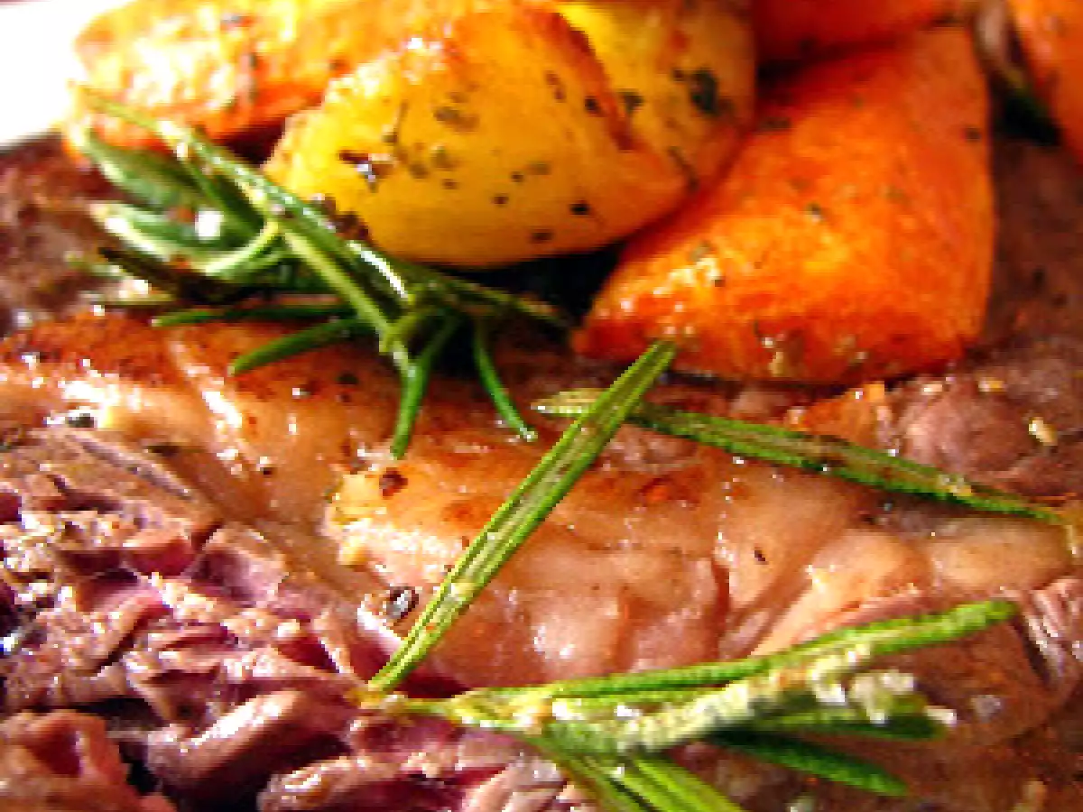 L'idée du week-end : entrecôte aux légumes rôtis