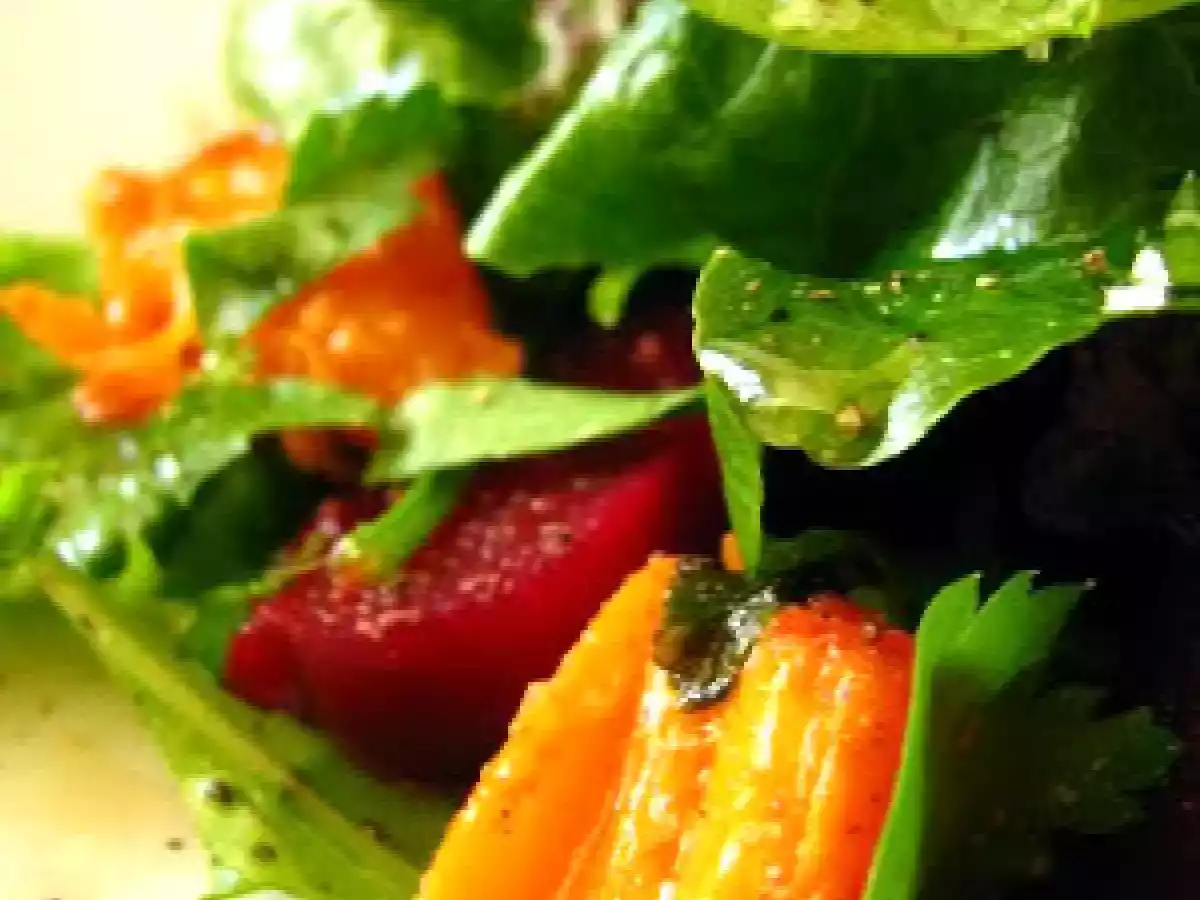 L'idée du week-end : salade de potiron et de betteraves, sauce au miel