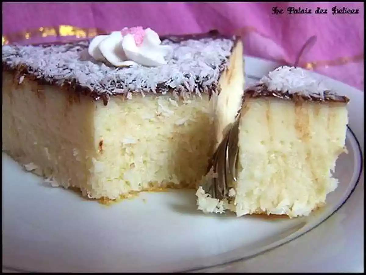 L'irresistible gâteau à la noix de coco, saveur Bounty