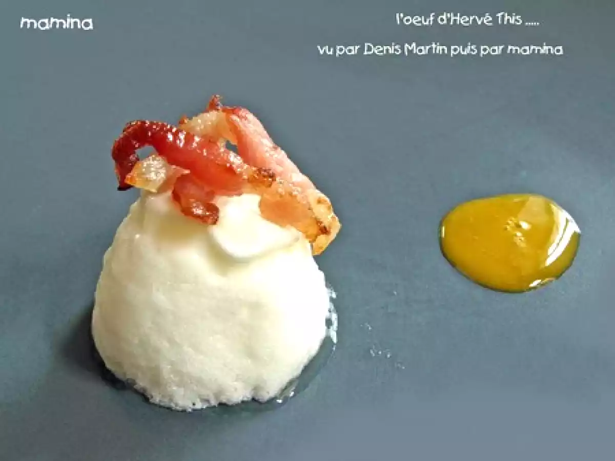 L'oeuf au lard d'HERVE THIS revu par Denis Martin. Mamina s'amuse dans sa cuisine