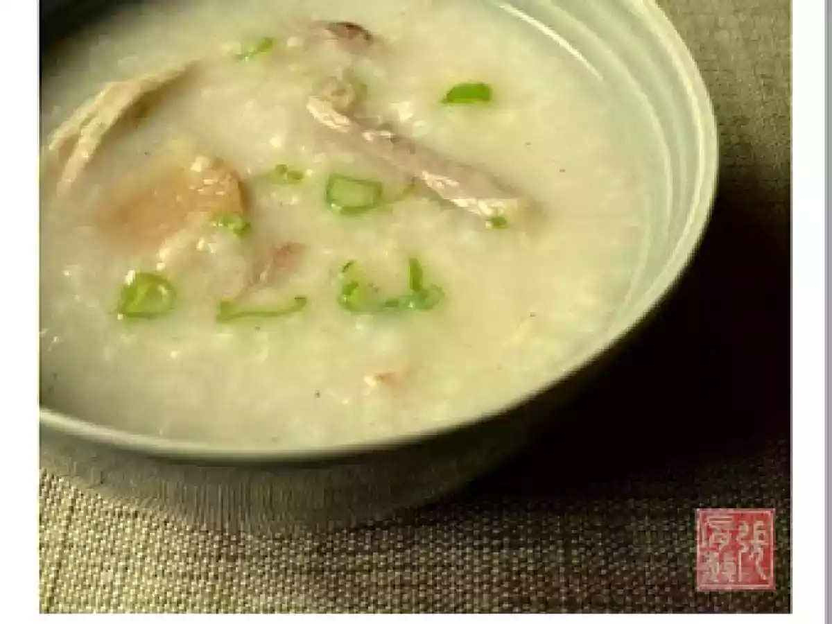 La bouillie... euh pardon soupe... de riz au poulet (de ma maman)