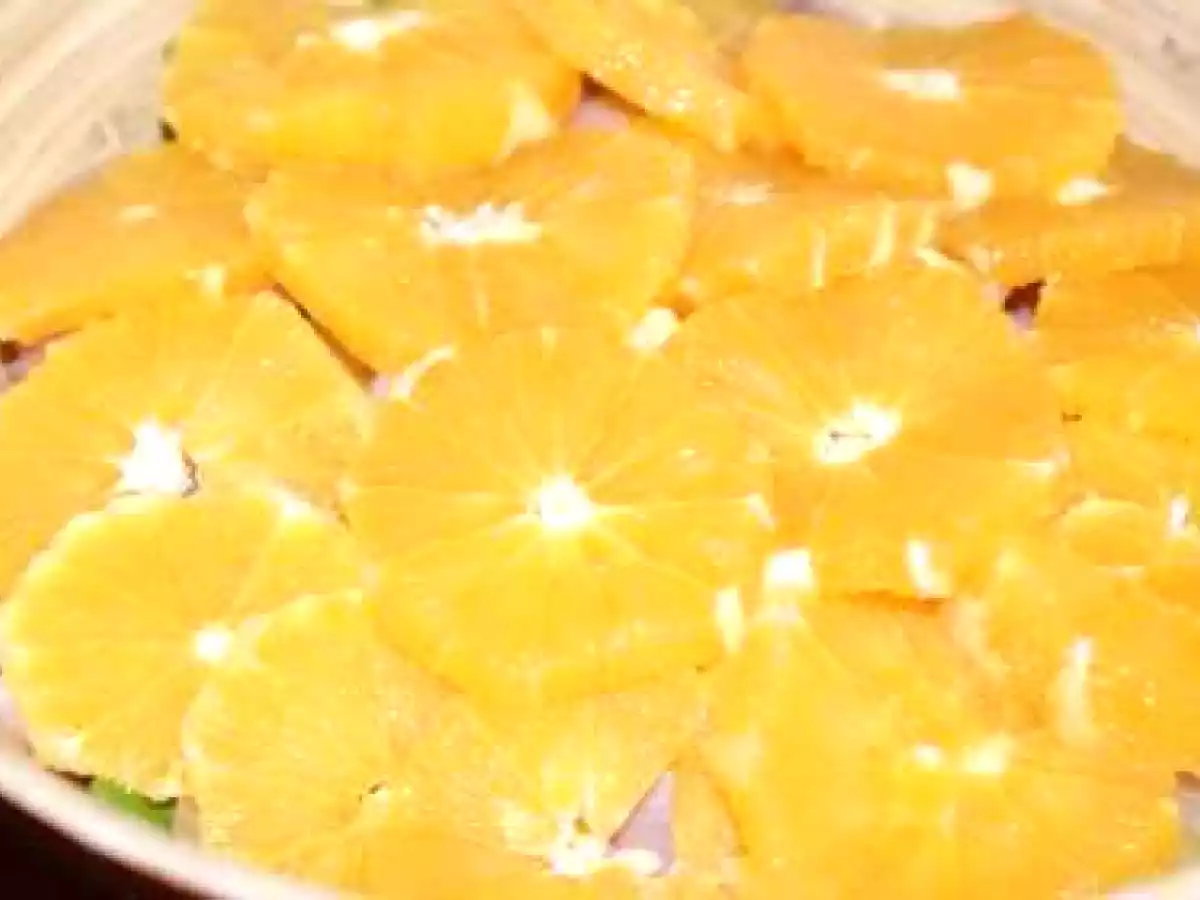 La célèbre salade familiale Saumon-Orange-Avocat