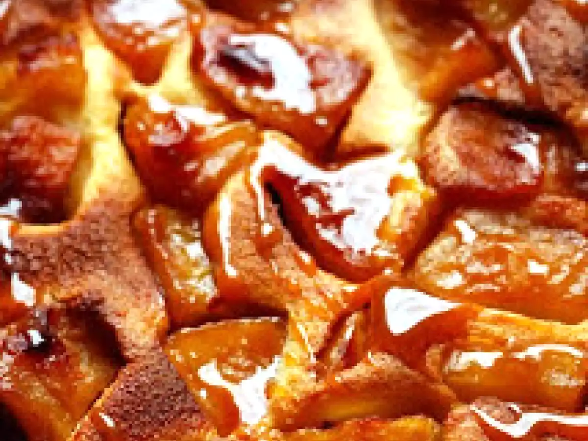 La flognarde aux pommes sous le caramel - photo 2