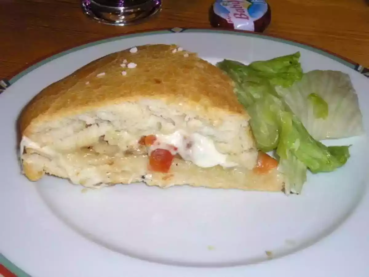 La focaccia tomate et oignon