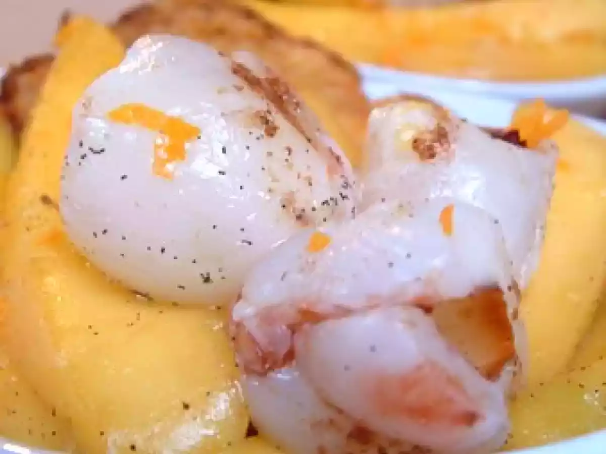 La journée de Lucile, petit-déjeuner: Papillotte de mangue-litchi