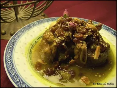 La Mrouzia ( plat sucré à l'agneau, raisins secs et miel ) - Maroc -