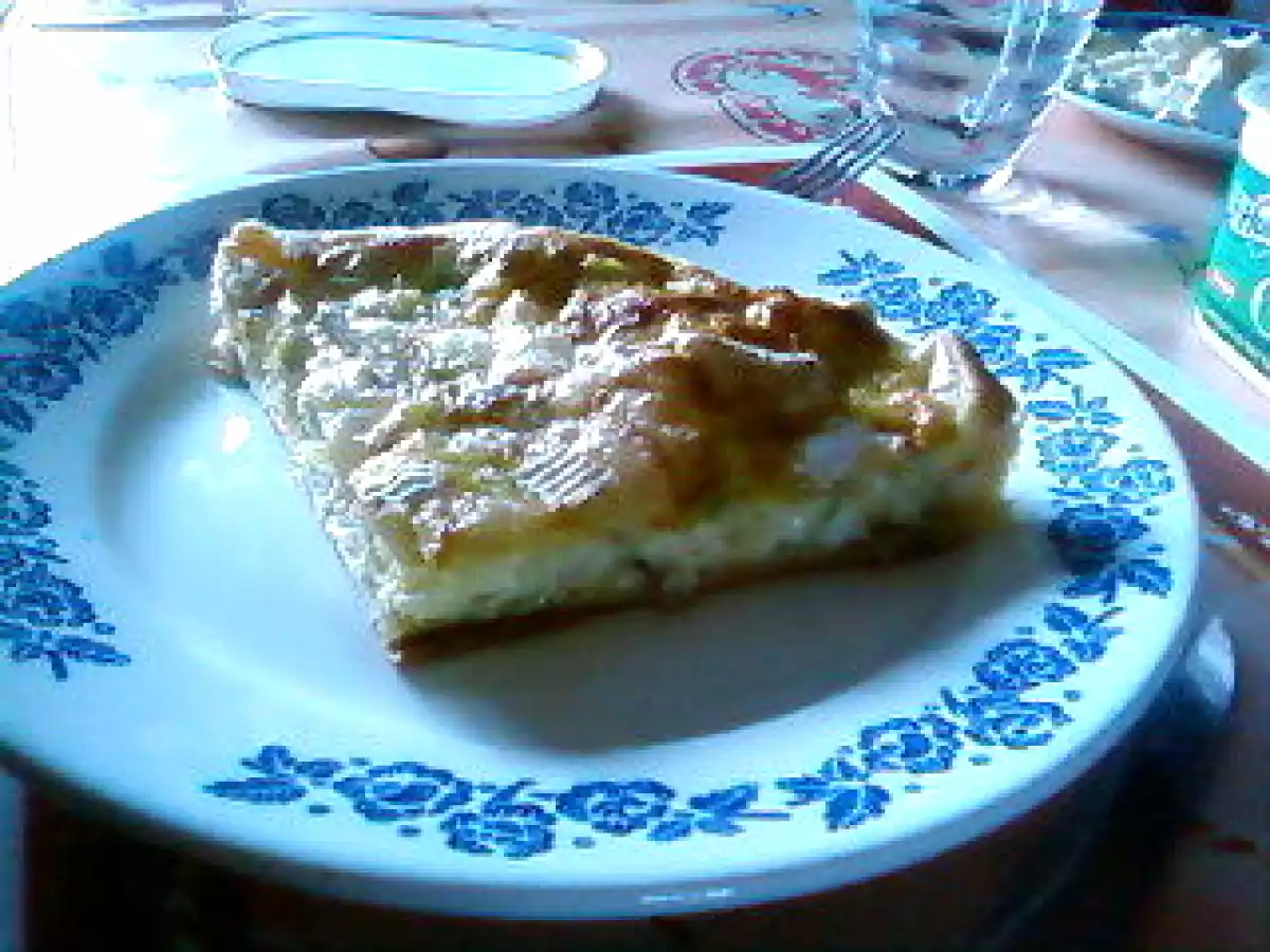 La quiche aux poireaux et camembert