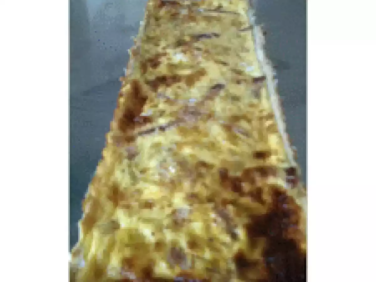 La quiche Lorraine à la moutarde Savora.